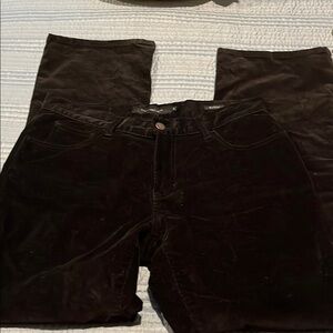 Calvin Klein Black Flare Pants Luxurious Velvet